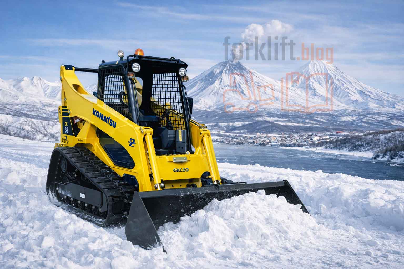 Komatsu CK35 - гусеничный мини-погрузчик с фокусом на проходимость