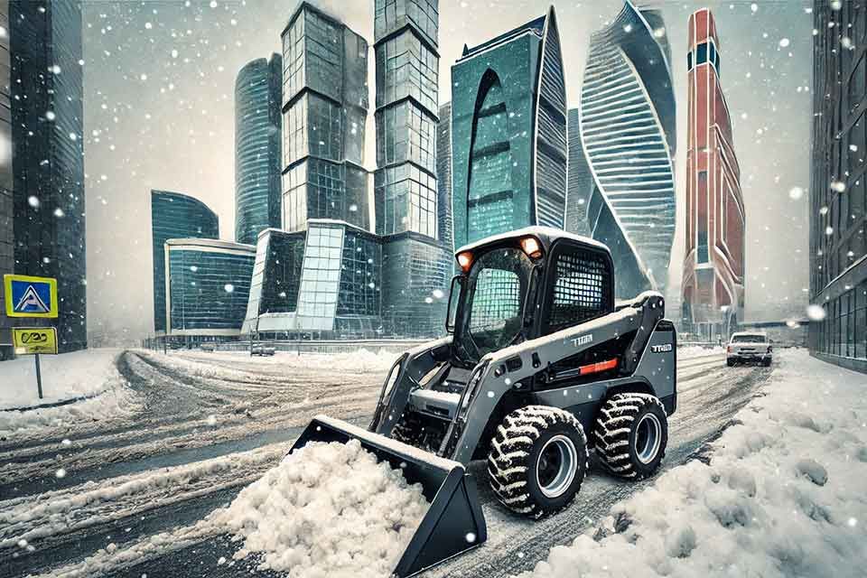 колесный мини-погрузчик