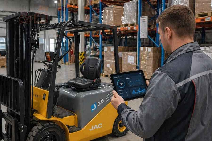 IoT мониторинг аккумуляторов складской техники данные BMS для управления зарядом и ресурсом