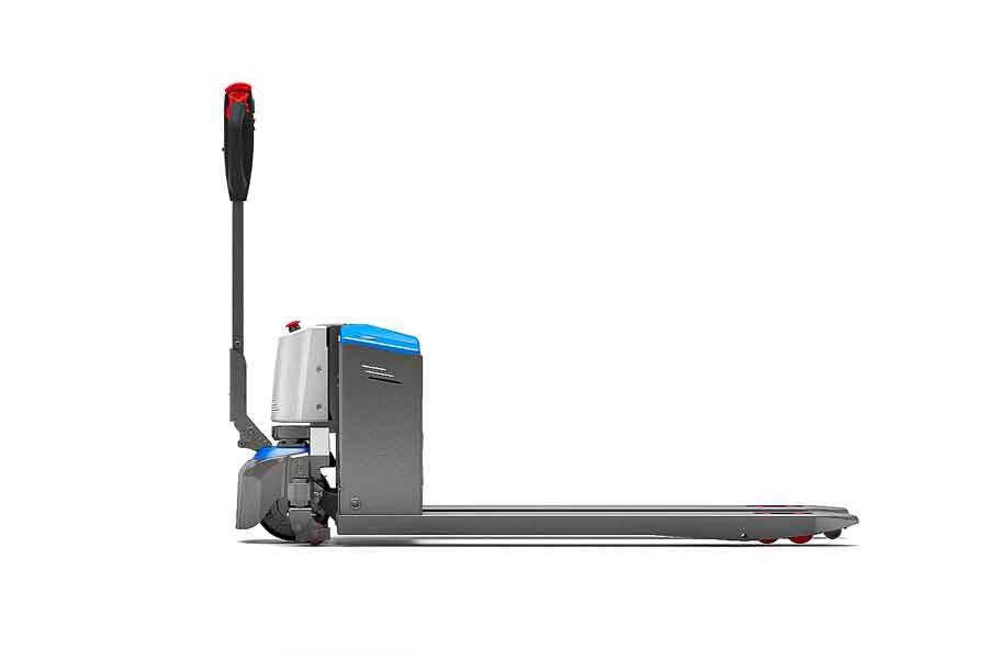 Самоходная тележка SHANN CBD 15W-II с LiFePO4 аккумулятором в работе 